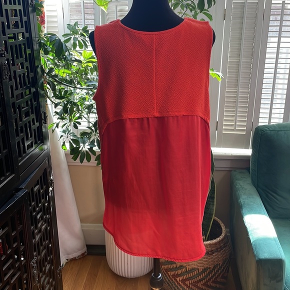 Anthropologie bright orange top - Picture 3 of 5